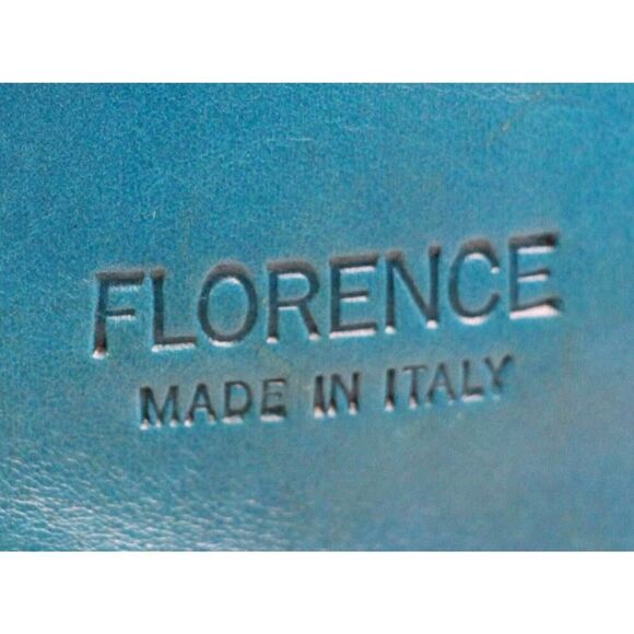 Florence BLUE GENUINE LEATHER BROWN TRIM SHOULDER BAG CONVERTIBLE BACKPACK PURSE main image 13